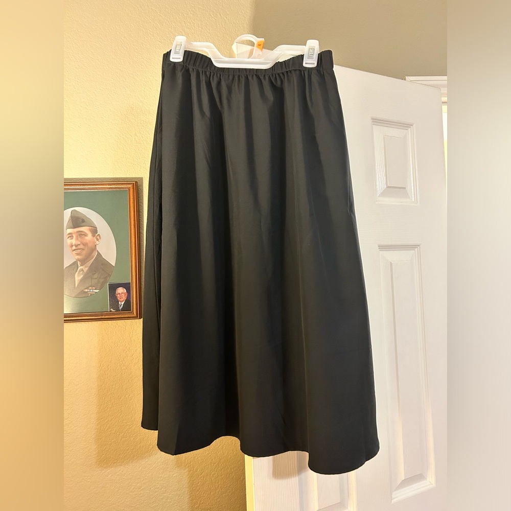 Black nylon skirt